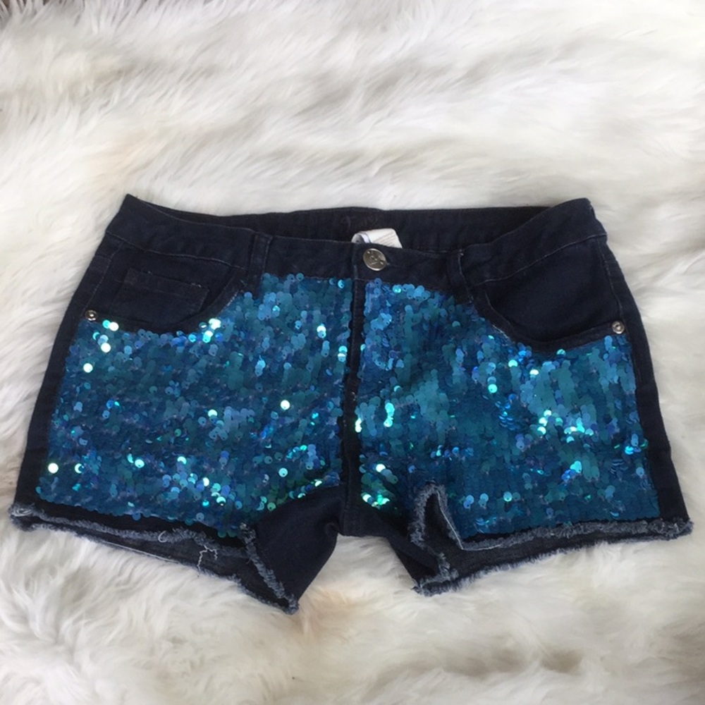 Sequins Justice Jean Shorts